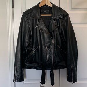 Quince 100% Leather Motorcycle Jacket
